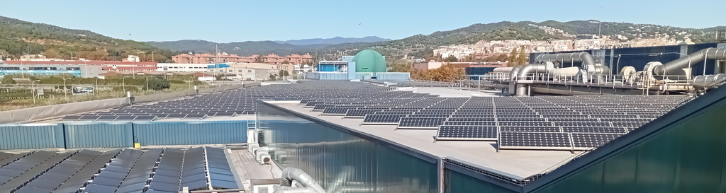 Vista de la coberta fotovoltàica